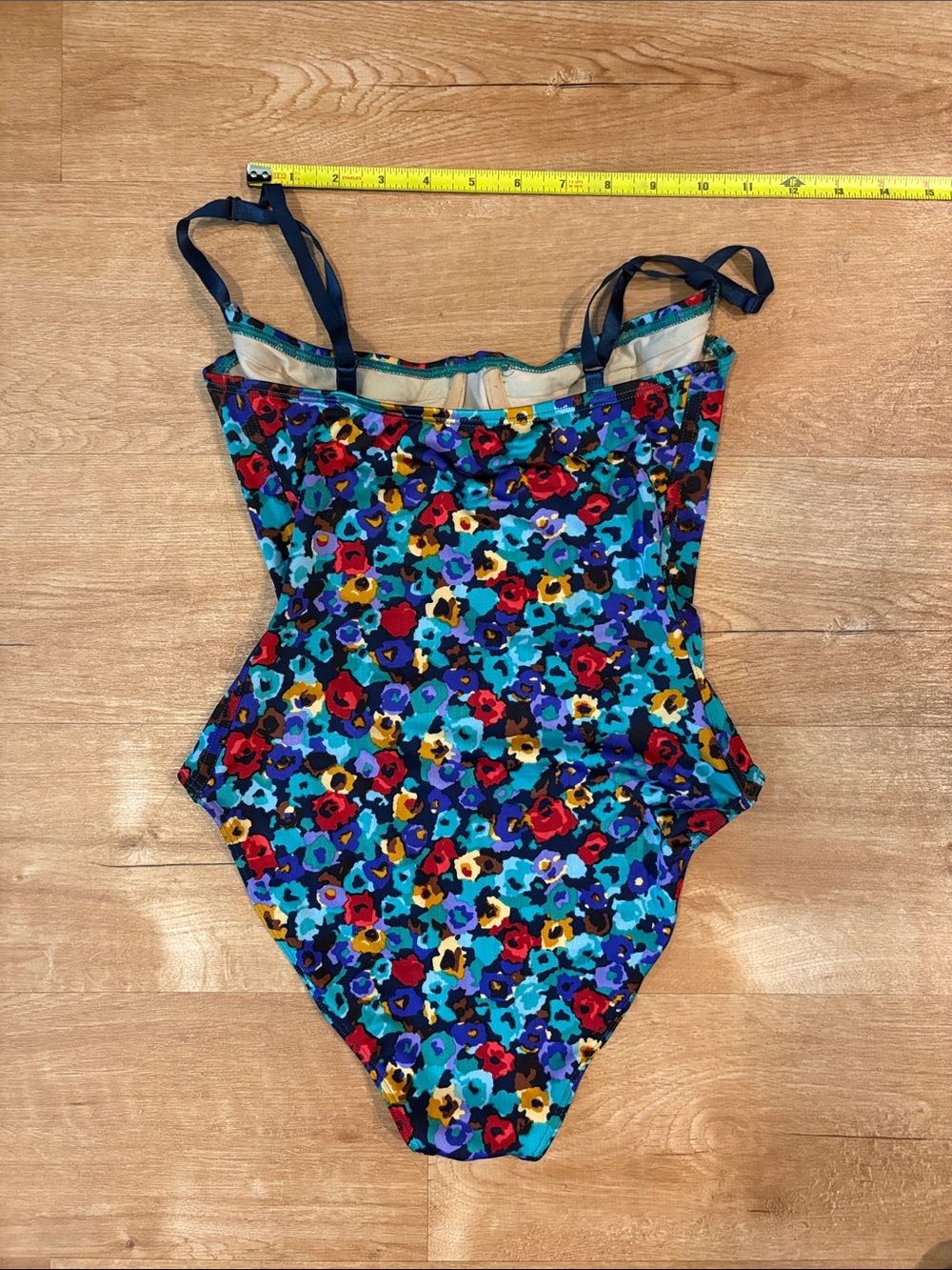 American Apparel Floral Small One-Piece Swim - Picture 4 of 4
